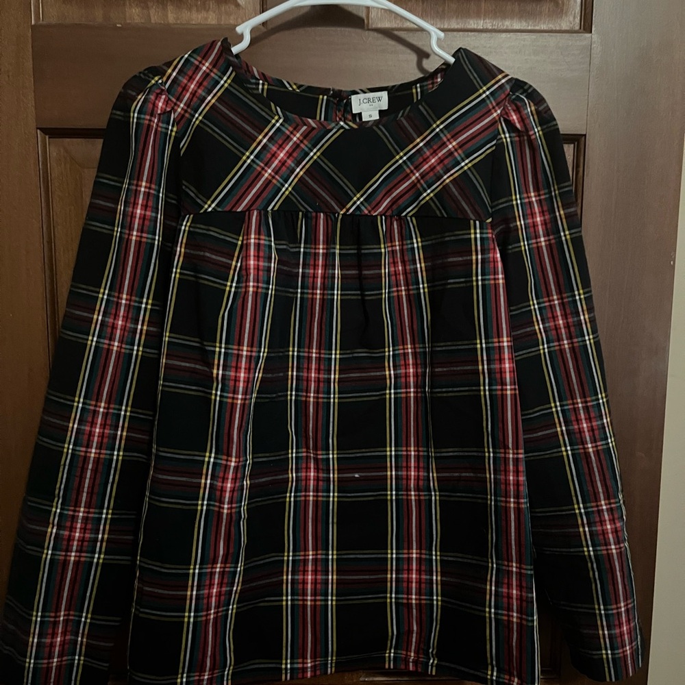 Plaid Long Sleeve Top